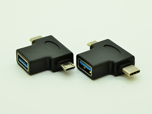 USB3.0母转USB Type-c公&Micro USB公